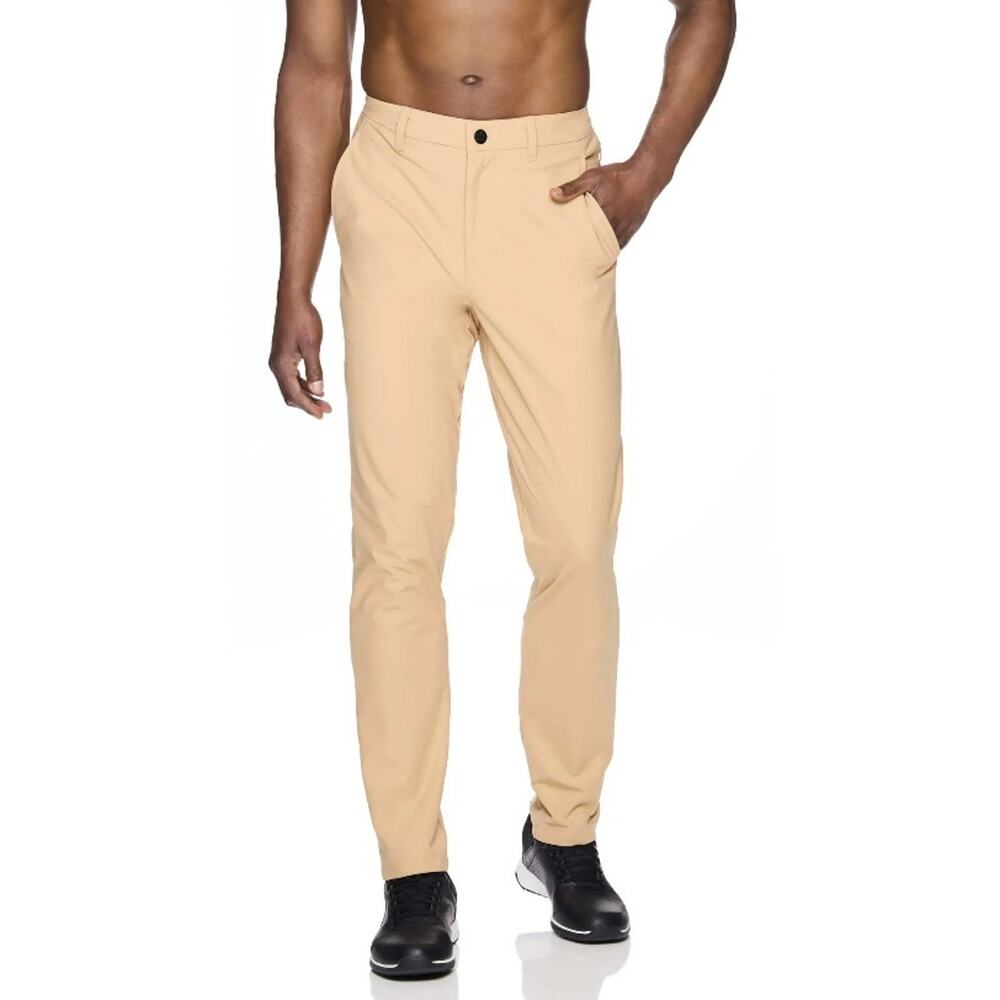 Reebok Mens Anchor 5 Pocket‎ Pants Khaki  Stretch 42x32 Moisture Management Golf